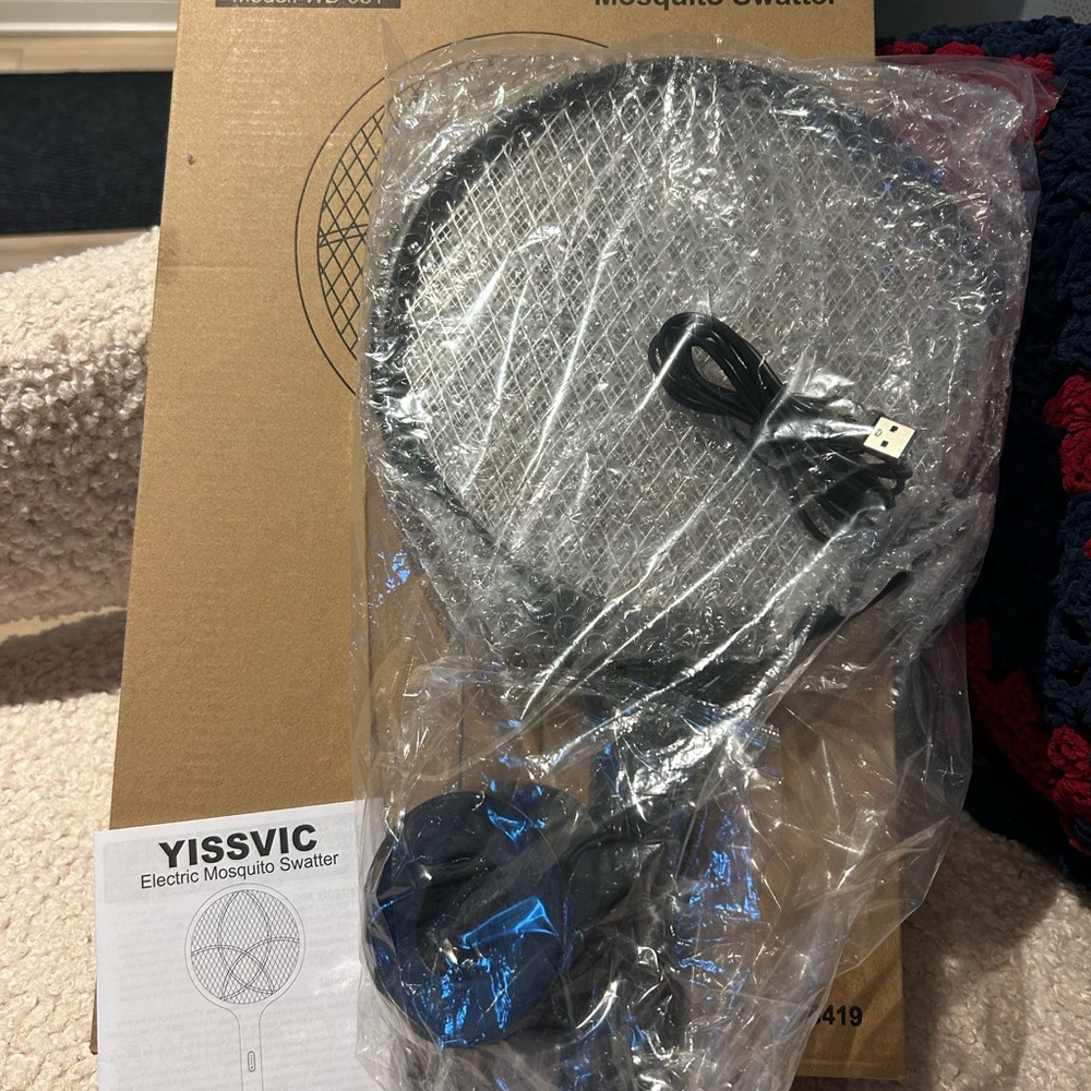 Electric Bug Zapper Racket. New! - Picture 2 of 2